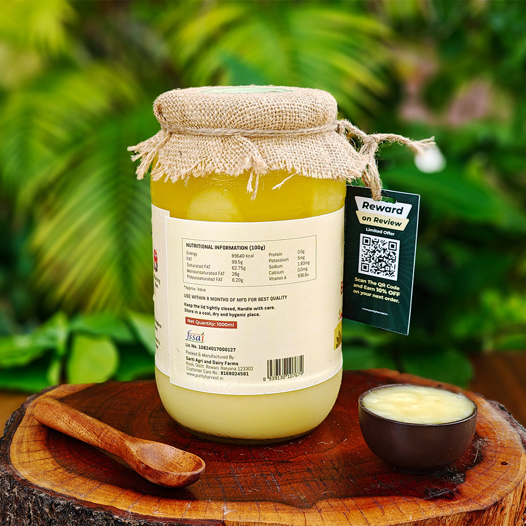 A2 Desi Cow Ghee | Crafted Using Traditional Vedic Bilona Method