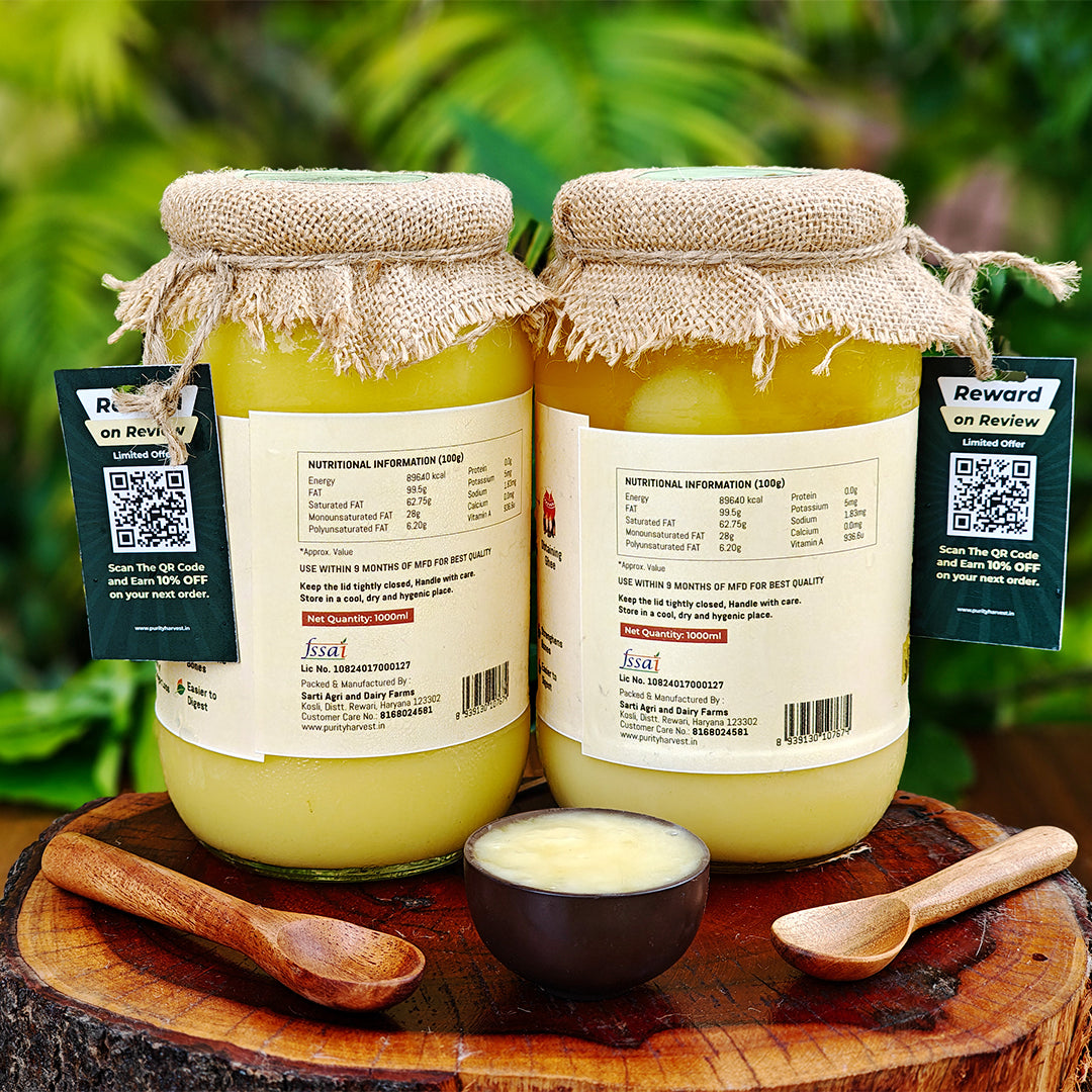 A2 Desi Cow Ghee | Crafted Using Traditional Vedic Bilona Method