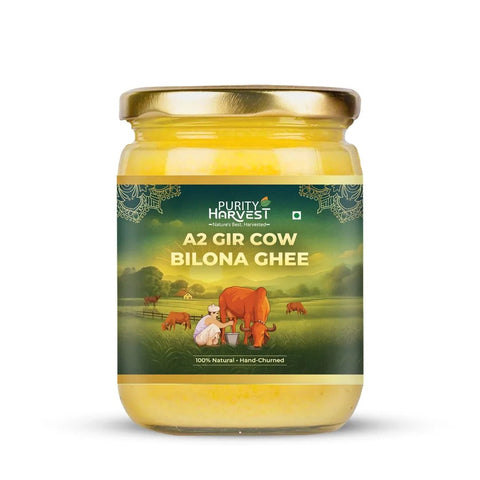 A2 Gir Cow Ghee | Crafted Using Traditional Vedic Bilona Method – 500 ML