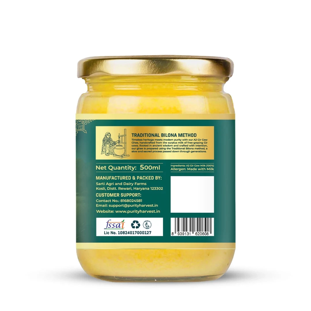 A2 Gir Cow Ghee | Crafted Using Traditional Vedic Bilona Method