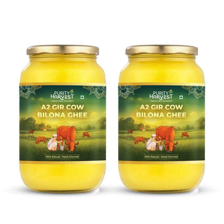 Gir Heritage Duo - 2L A2 Gir Cow Bilona Ghee + 300g Pickle