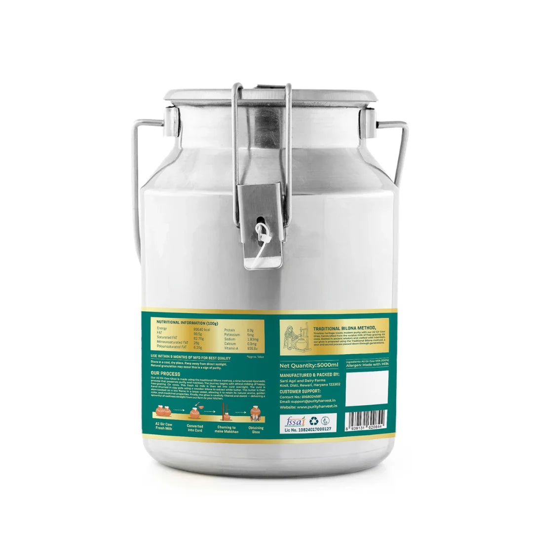 A2 Gir Cow Ghee | Crafted Using Traditional Vedic Bilona Method