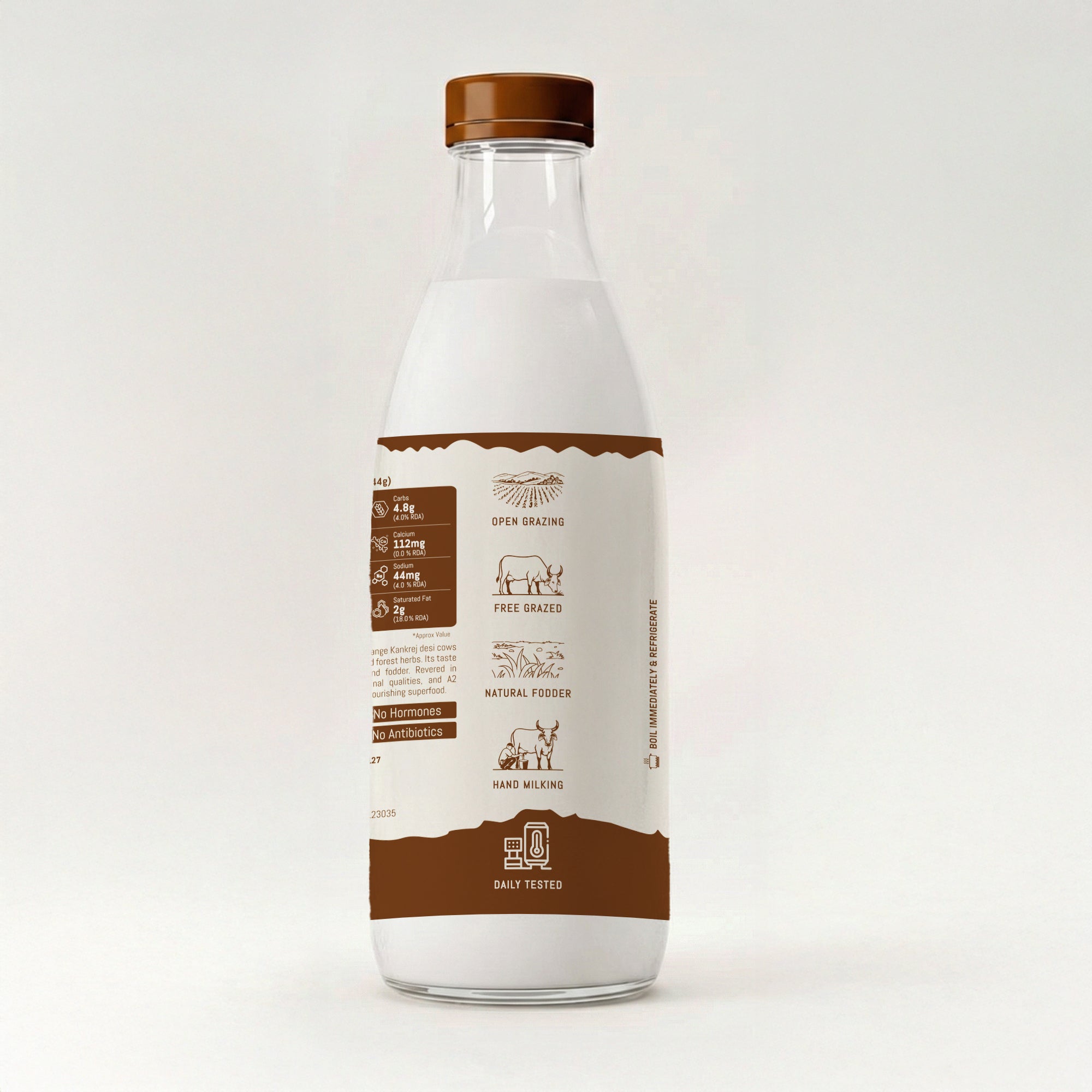 A2 Kankrej Cow Milk - Fat 4.5%