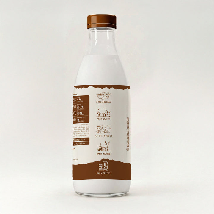 A2 Kankrej Cow Milk - Fat 4.5% - Purity Harvest