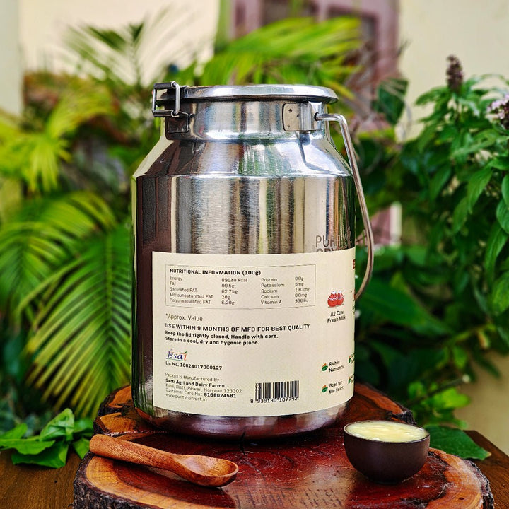 A2 Desi Cow Ghee | Crafted Using Traditional Vedic Bilona Method - Purity Harvest