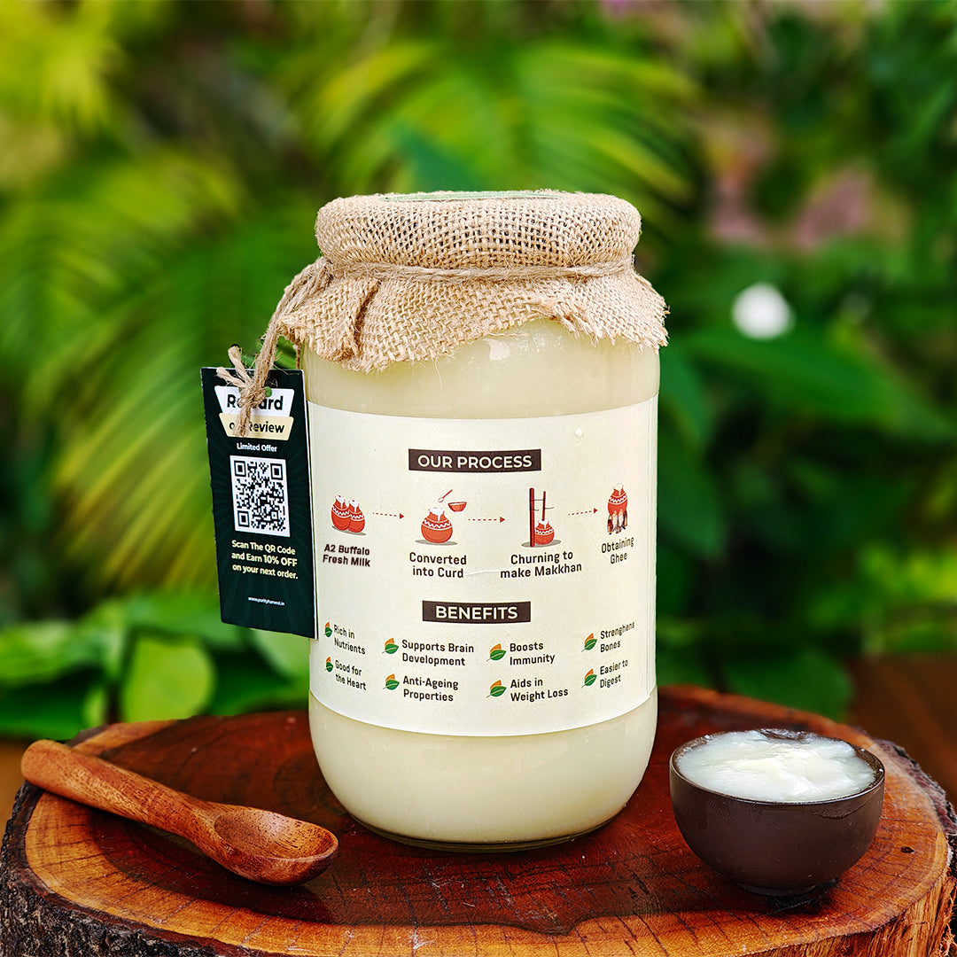 A2 Buffalo Ghee | Crafted Using Traditional Vedic Bilona Method