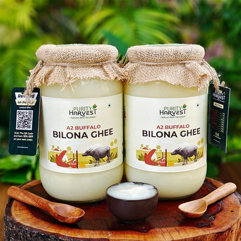 A2 Buffalo Ghee | Crafted Using Traditional Vedic Bilona Method – 2 Ltr