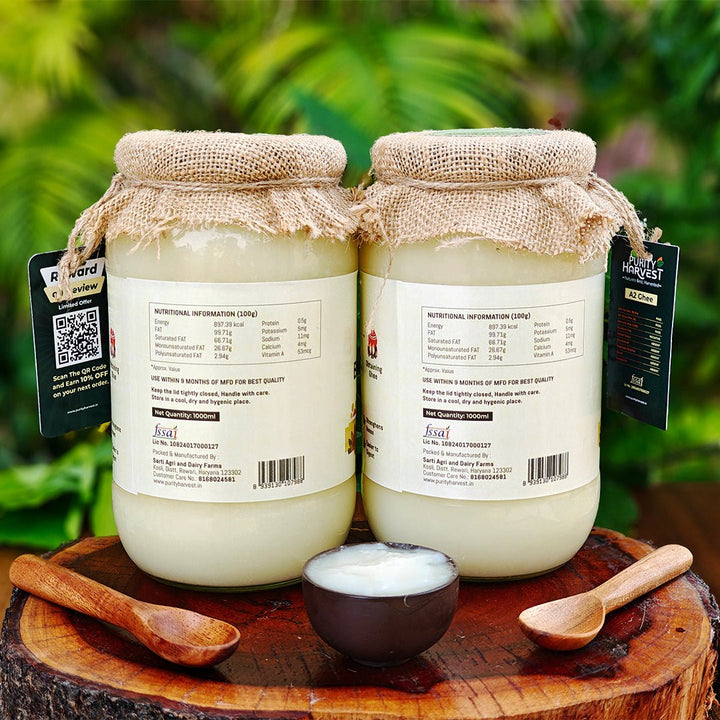 A2 Buffalo Ghee | Crafted Using Traditional Vedic Bilona Method - Purity Harvest