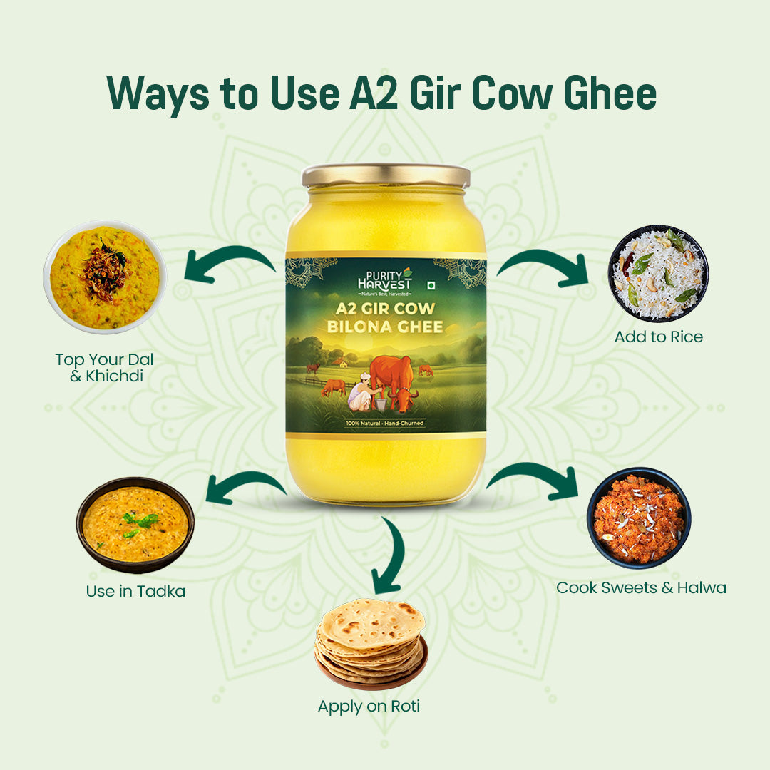 A2 Gir Cow Ghee | Crafted Using Traditional Vedic Bilona Method