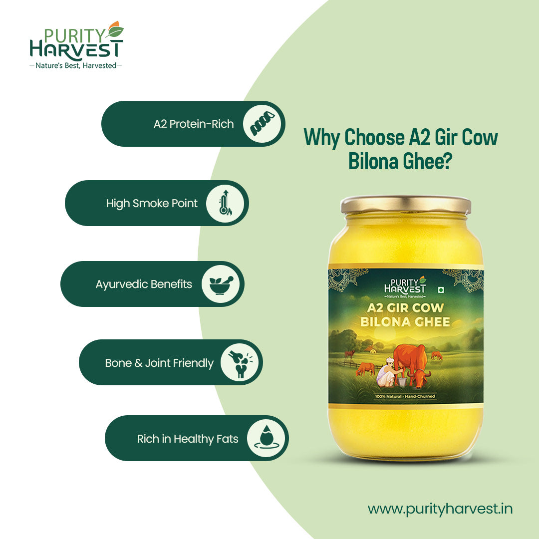 A2 Gir Cow Ghee | Crafted Using Traditional Vedic Bilona Method