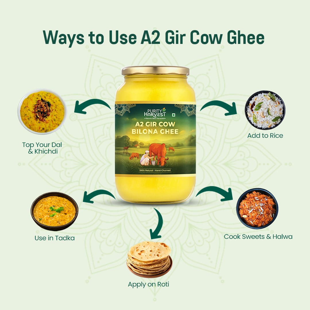 A2 Gir Cow Ghee | Crafted Using Traditional Vedic Bilona Method