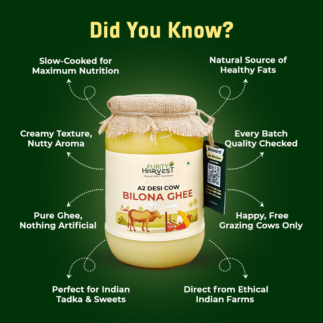 A2 Desi Cow Ghee | Crafted Using Traditional Vedic Bilona Method