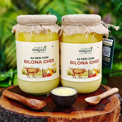 A2 Desi Cow Ghee | Crafted Using Traditional Vedic Bilona Method – 2 Litre