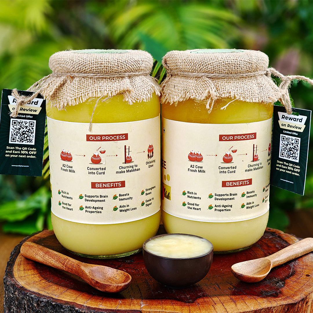 A2 Desi Cow Ghee | Crafted Using Traditional Vedic Bilona Method