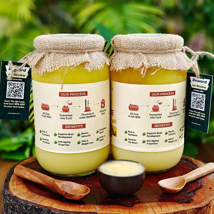 A2 Desi Cow Ghee | Crafted Using Traditional Vedic Bilona Method - Purity Harvest