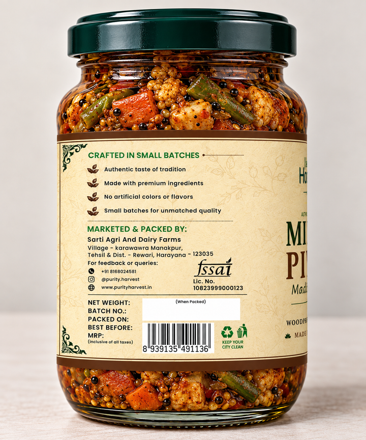 Mix Veg Pickle | Traditional Mixed Vegetable Achaar