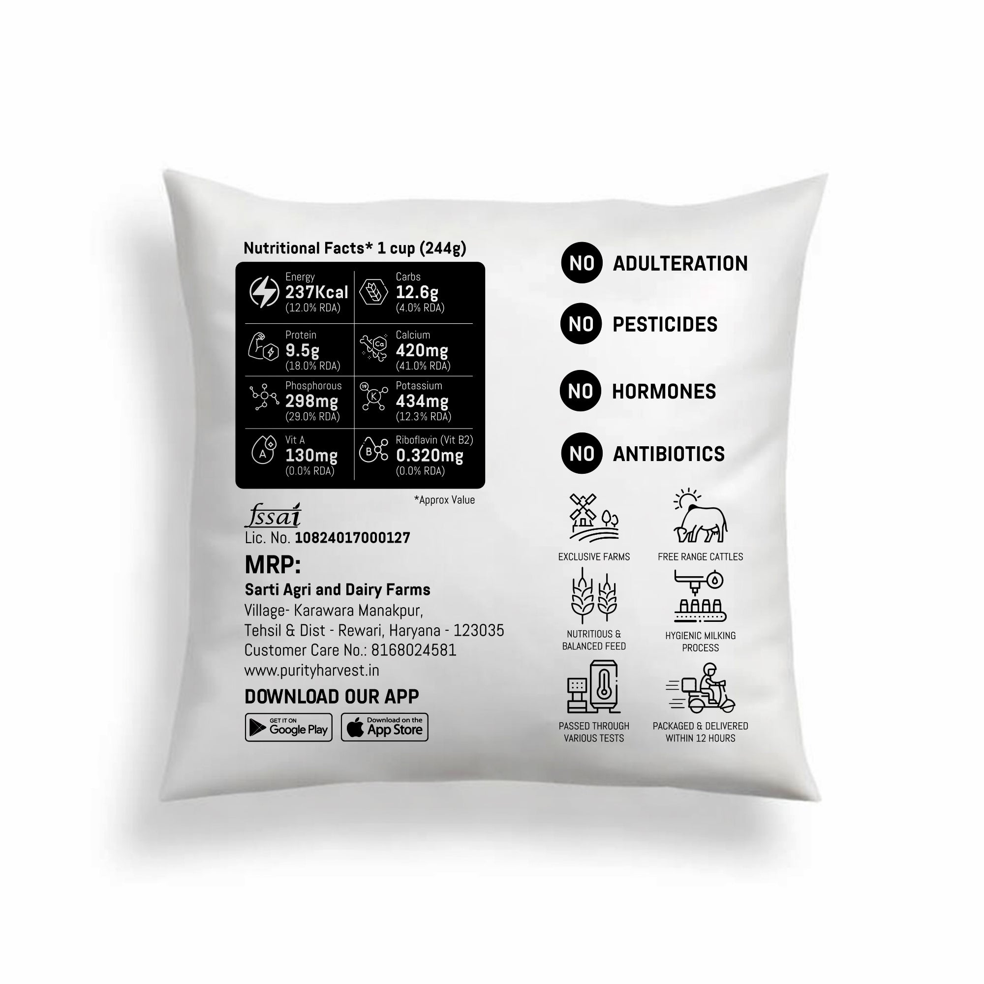 Premium Buffalo Milk - Fat 6.5%