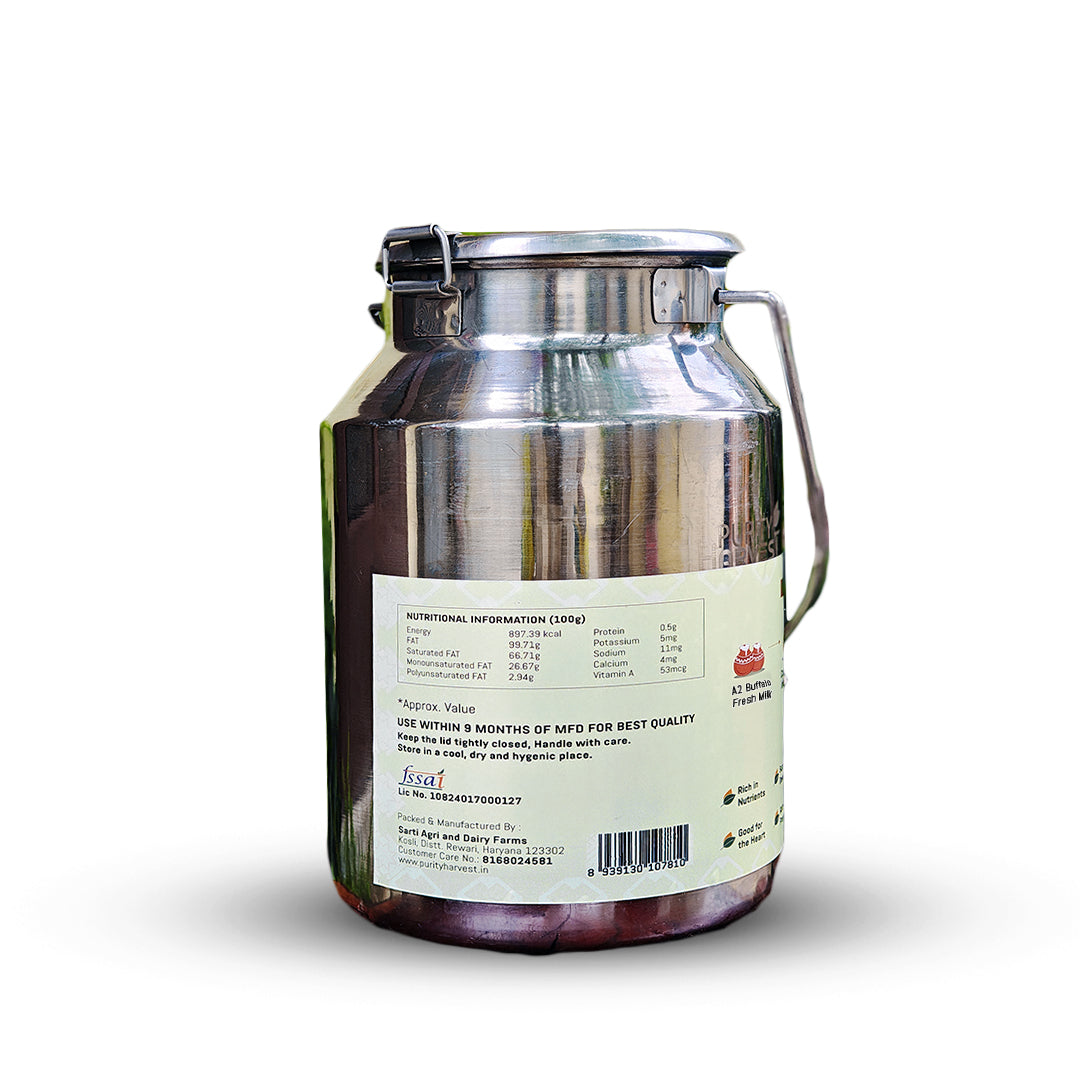 A2 Buffalo Ghee | Crafted Using Traditional Vedic Bilona Method