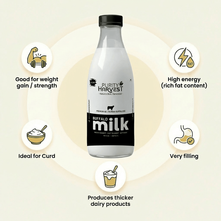 Premium Buffalo Milk - Fat 6.5% - Purity Harvest