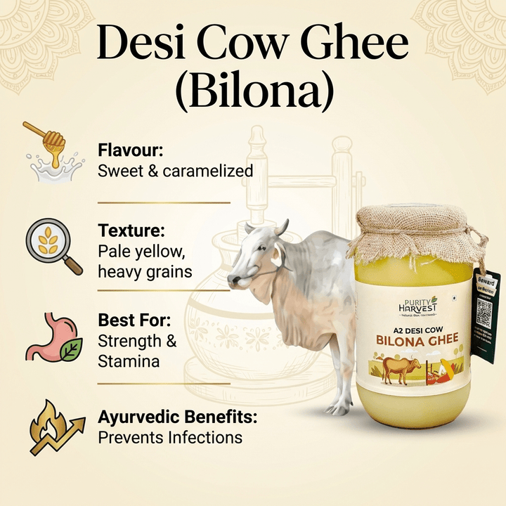 A2 Desi Cow Ghee | Crafted Using Traditional Vedic Bilona Method - Purity Harvest