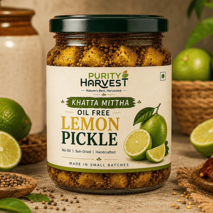 Khatta Meetha Oil Free Lemon Pickle