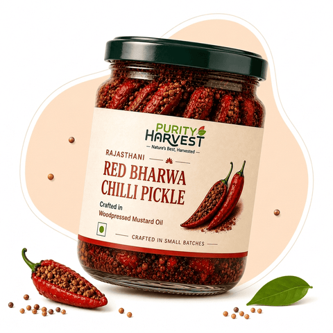 Red Bharwa Chilli Pickle – 500 Gram