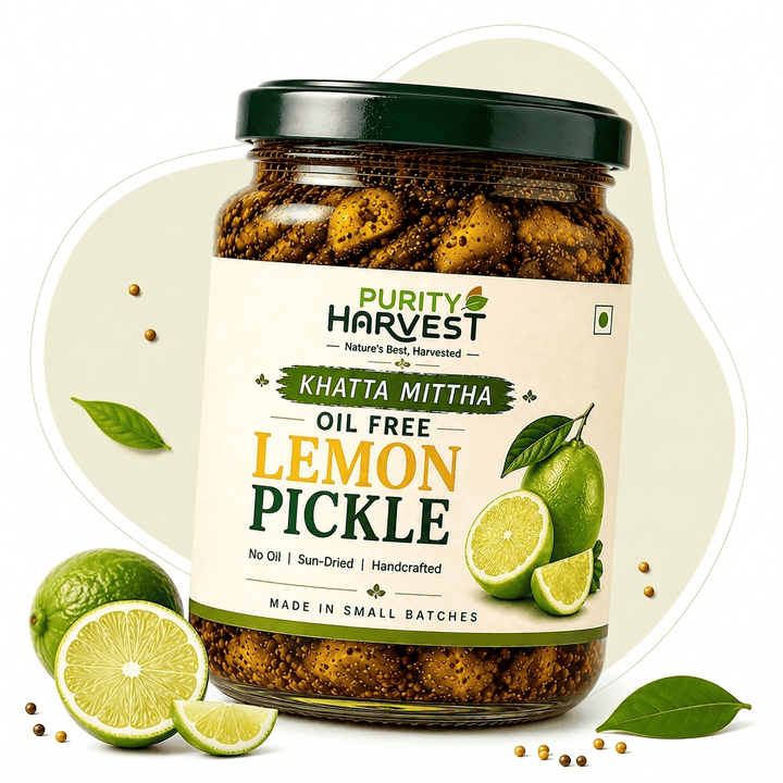 Khatta Meetha Oil Free Lemon Pickle