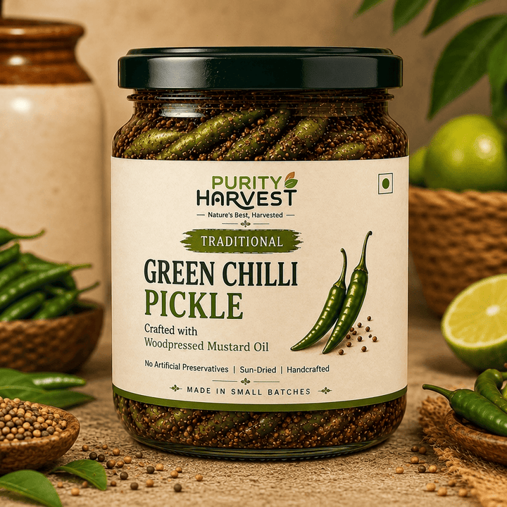 Green Chilli Pickle | Traditional Hari Mirch Achaar