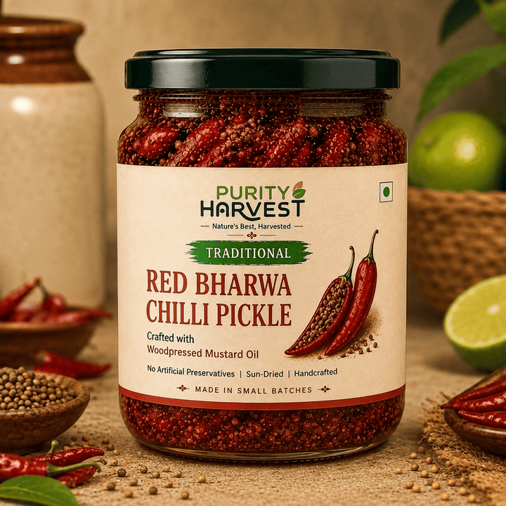 Red Bharwa Chilli Pickle
