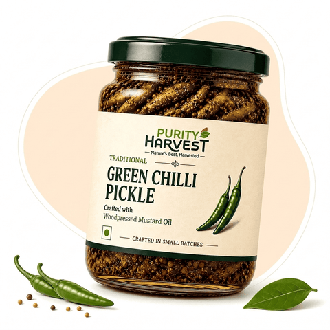 Green Chilli Pickle | Traditional Hari Mirch Achaar – 500 Gram