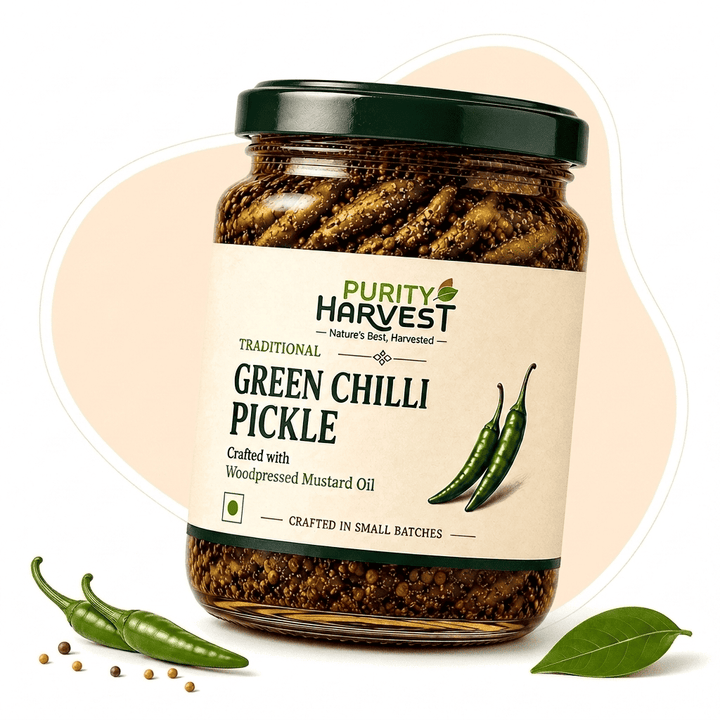 Green Chilli Pickle | Traditional Hari Mirch Achaar