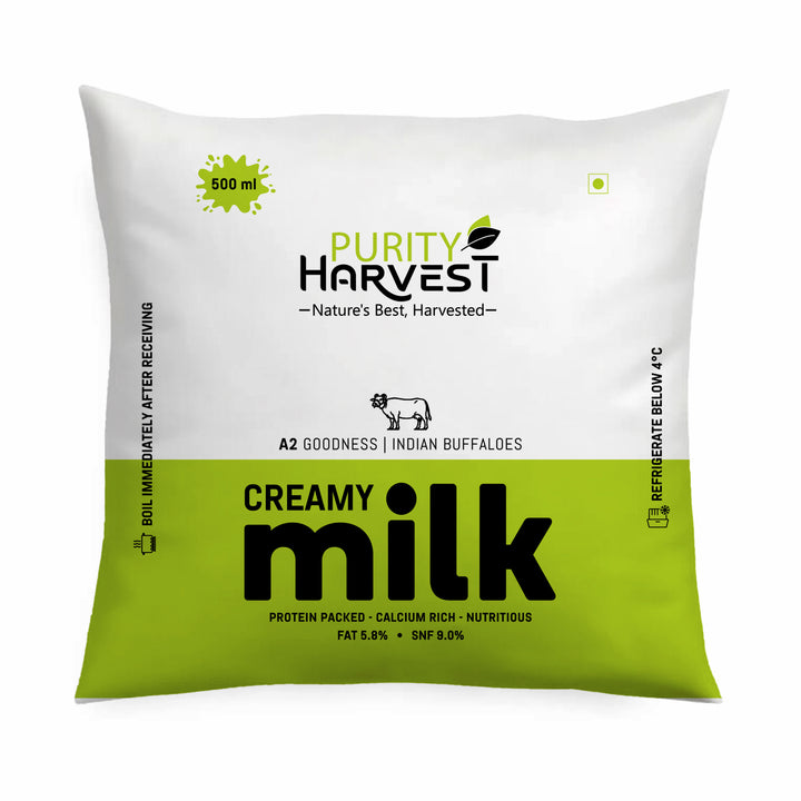 Buffalo Creamy Milk - Fat 5.8% - Purity Harvest