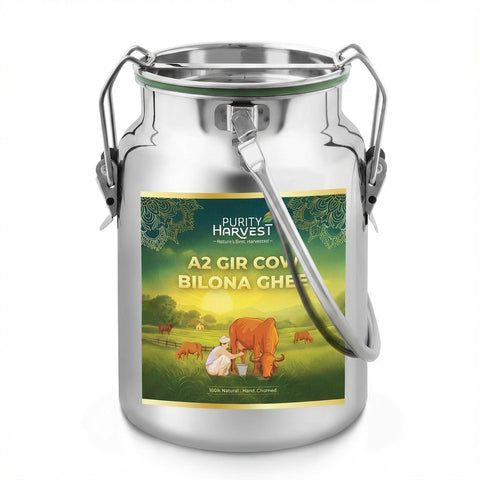 A2 Gir Cow Ghee | Crafted Using Traditional Vedic Bilona Method – 5 Ltr Dolchi