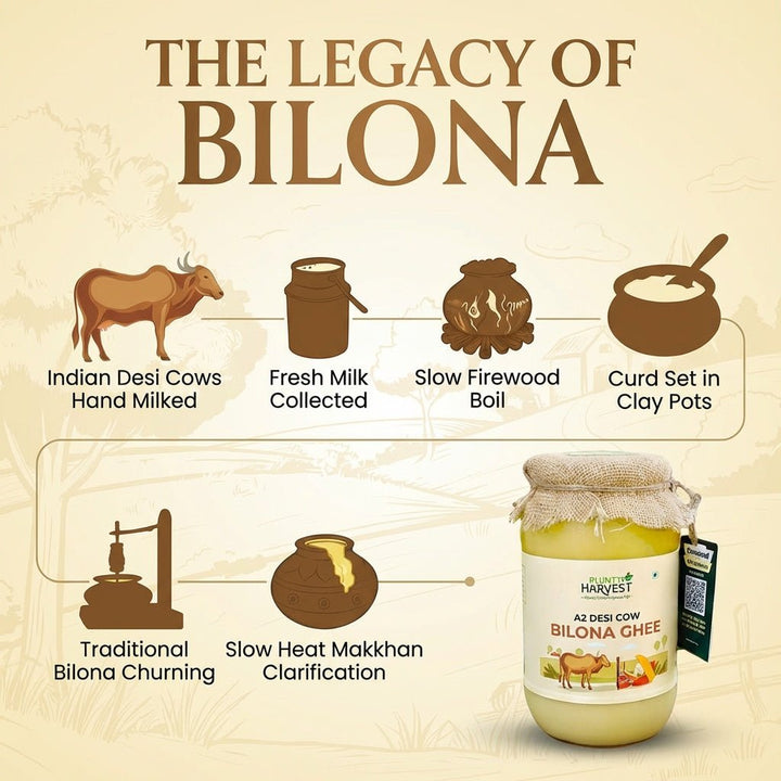 A2 Desi Cow Ghee | Crafted Using Traditional Vedic Bilona Method - Purity Harvest